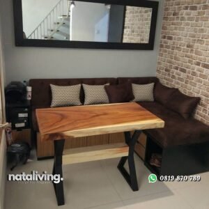 Meja Tamu Trembesi Tanpa Sambungan nataliving furniture