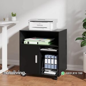 Mobile Stand Printer Kayu Jati Devaise Style nataliving furniture