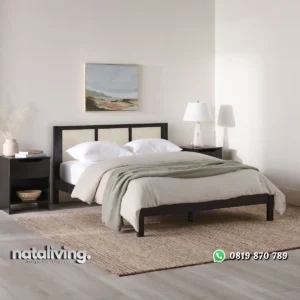 Naarden Tempat Tidur Rotan Sintetis Desain Minimalis nataliving furniture