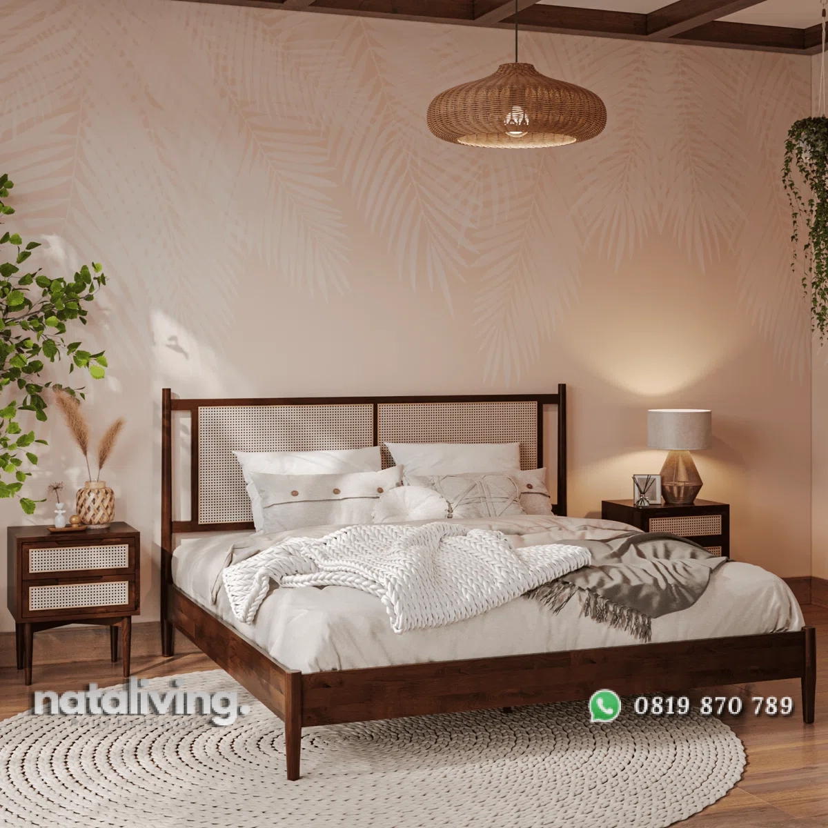 Oliver Tempat Tidur Model Rotan Kayu Jati Minimalis nataliving furniture 1 Oliver Tempat Tidur Model Rotan Kayu Jati Minimalis nataliving furniture 1