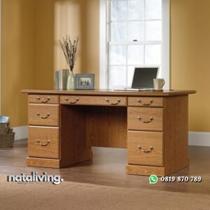 Meja Kantor Jati Minimalis Modern nataliving furniture