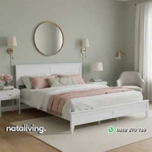 Pallona Ranjang Tidur Cat Duco Minimalis Jepara nataliving furniture