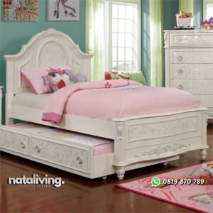 Ranjang Anak Perempuan Ukir Franda nataliving furniture