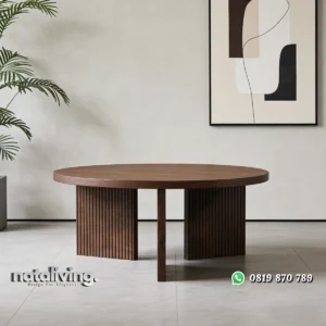 Rebecca Meja Tamu Rustic Minimalis Kayu Jati Solid Jepara nataliving furniture