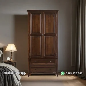 Reykan Lemari Pakaian 2 Pintu Kayu Jati Terbaru nataliving furniture