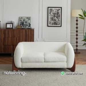 Rhudine Sofa Tamu 2 Seater Minimalis Modern Kekinian nataliving furniture