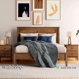 Ronald Tempat Tidur Rustic Kayu Jati Klasik Minimalis nataliving furniture