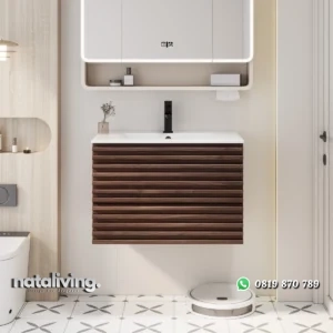 SHAREN Wastafel Cabinet Laci Kayu Jati Minimalis Modern nataliving furniture