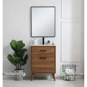 STEFAN Wastafel Kabinet Kaki Retro Kayu Jati Minimalis nataliving furniture