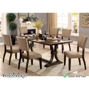 Satu Set Kursi Makan Modern Minimalis nataliving furniture