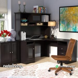 Satu Set Meja Kerja Lengkap nataliving furniture