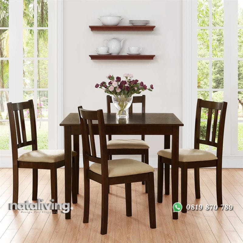 Satu Set Meja Makan 4 Kursi Minimalis nataliving furniture 2 Satu Set Meja Makan 4 Kursi Minimalis nataliving furniture 2