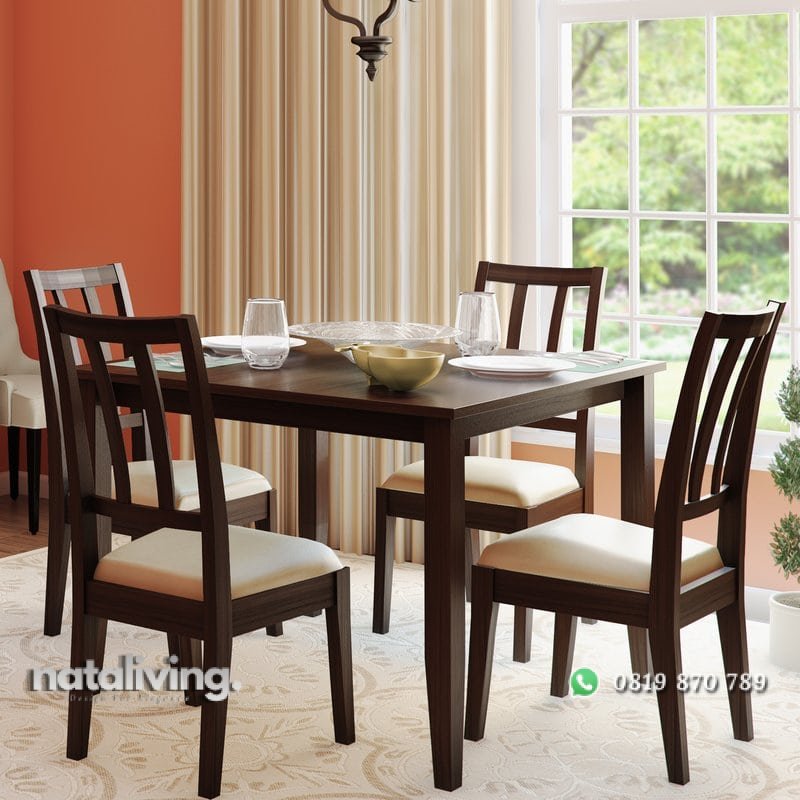 Satu Set Meja Makan 4 Kursi Minimalis nataliving furniture 1 Satu Set Meja Makan 4 Kursi Minimalis nataliving furniture 1