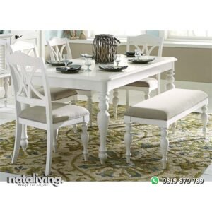 Satu Set Meja Makan Cat Duco nataliving furniture