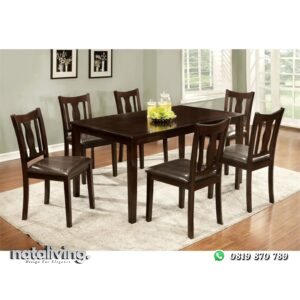 Satu Set Meja Makan Minimalis 6k nataliving furniture
