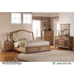 Satu Set Tempat Tidur Jati Elegant nataliving furniture