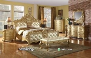Satu Set Tempat Tidur Mewah nataliving furniture
