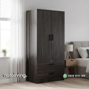 Scottie Lemari Pakaian 2 Pintu Plywood Minimalis nataliving furniture