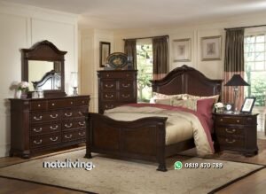 Set Kamar Tidur Jati Minimalis nataliving furniture