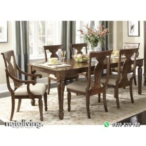 Set Kursi Makan Jati Klasik nataliving furniture