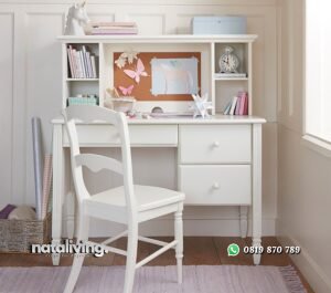 Set Meja Belajar Anak Modern Minimalis nataliving furniture