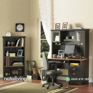 Set Meja Kerja Dirumah Kayu Jati nataliving furniture