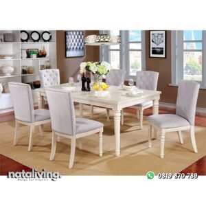 Set Meja Kursi Makan Modern Minimalis nataliving furniture