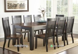 Set Meja Makan 8 Kursi nataliving furniture