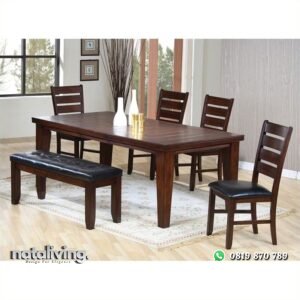 Set Meja Makan Kayu Jati nataliving furniture