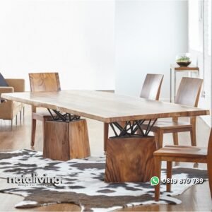 Set Meja Makan Trembesi Jakarta nataliving furniture