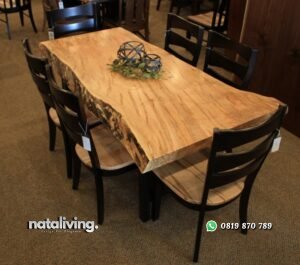Set Meja Makan Trembesi Jepara nataliving furniture
