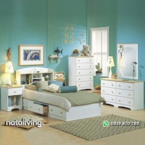 Set Tempat Tidur Anak Berlaci nataliving furniture
