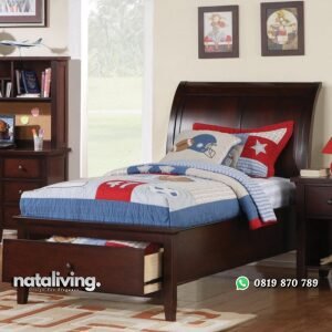 Set Tempat Tidur Anak Plus Meja Belajar nataliving furniture