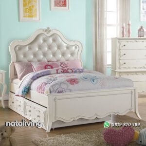 Set Tempat Tidur Anak Sorong Cat Duco nataliving furniture