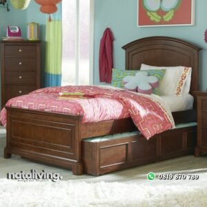 Set Tempat Tidur Anak Sorong Jati nataliving furniture