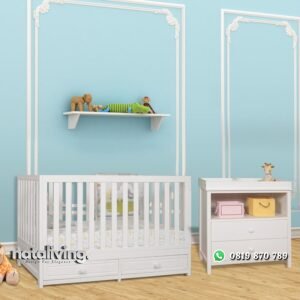 Set Tempat Tidur Bayi + Baby Tafel nataliving furniture