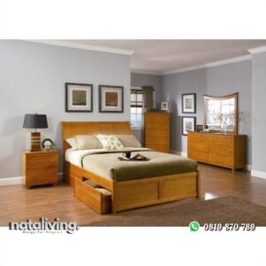 Set Tempat Tidur Jati nataliving furniture