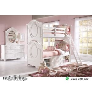 Set Tempat Tidur Tingkat Anak Perempuan nataliving furniture