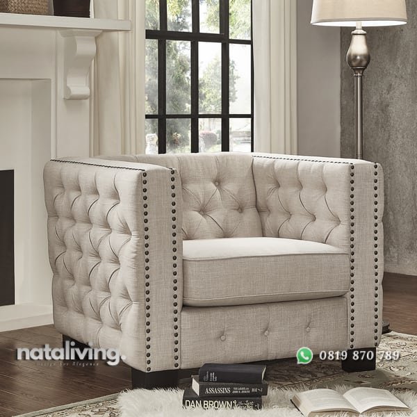 Sofa Tamu Mewah 1 Dudukan Gloria nataliving furniture 1 Sofa Tamu Mewah 1 Dudukan Gloria nataliving furniture 1