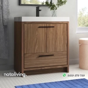 TARKA Wastafel Cabinet 2 Pintu Laci Desain Minimalis nataliving furniture