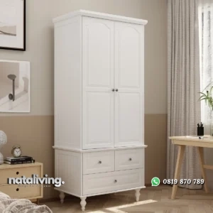 Talisha Lemari Pakaian Laci 2 Pintu Cat Duco Klasik nataliving furniture