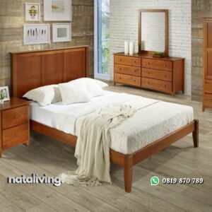 Tempat Tidur Jati Minimalis Moodern nataliving furniture