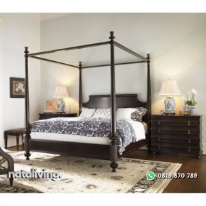Tempat Tidur Kanopi Minimalis Klasik nataliving furniture
