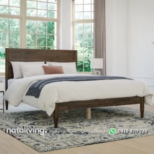 Tempat Tidur Kayu Jati Minimalis Modern Kekinian nataliving furniture