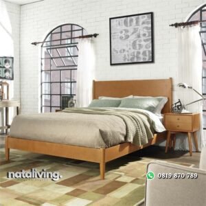 Tempat Tidur Kayu Jati Modern nataliving furniture