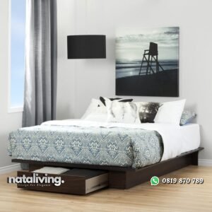 Tempat Tidur Minimalis Berlaci Rayyan nataliving furniture