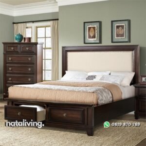 Tempat Tidur Minimalis Model Laci nataliving furniture