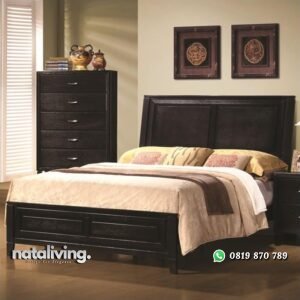 Tempat Tidur Sederhana Kayu Jati nataliving furniture