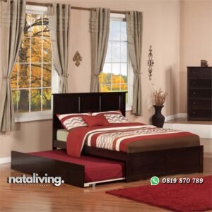Tempat Tidur Sorong Jati Minimalis nataliving furniture