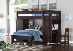 Tempat Tidur Susun Jati Multifungsi nataliving furniture